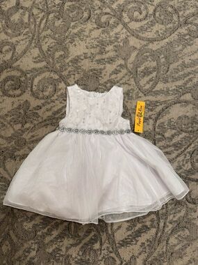 White Tulle Party Dress for Girls